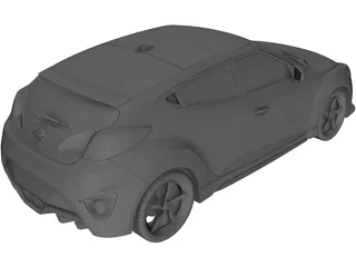 Hyundai Veloster (2011) 3D Model