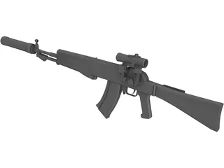 AN-94 3D Model