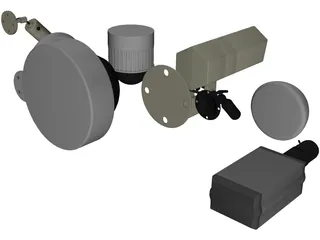 Security Cameras Set 3D Model