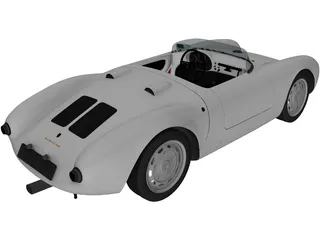 Porsche 550A Spyder (1956) 3D Model