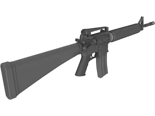 M16A2 3D Model