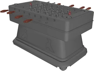 Foosball Table 3D Model