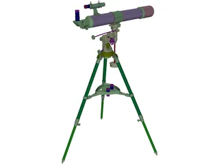 Bresser R-80 Telescope 3D Model