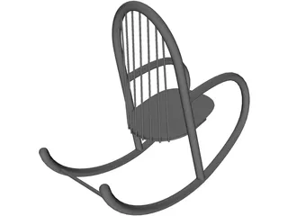 Chair Rocker 3D Model