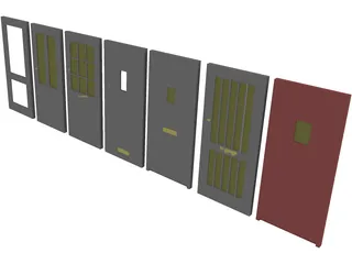 Door Collection 3D Model