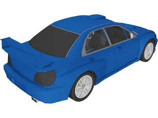 Subaru Impreza WRX STi WRC (2001) 3D Model