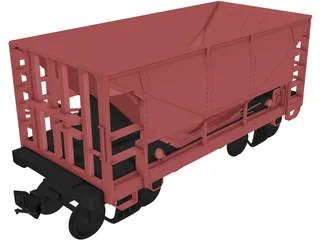 Union Pacific Wagon 3D Model