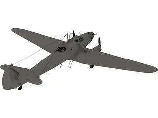 Focke-Wulf Fw 58B 3D Model