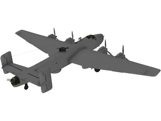 Handley Page Halifax B.III 3D Model