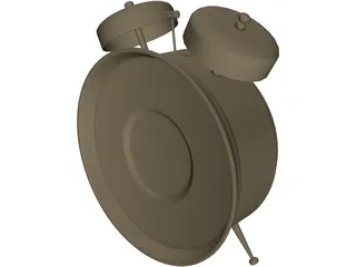 Big Bell Alarm Clock 3D Model