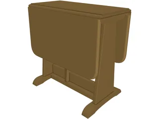 Table Folding 3D Model