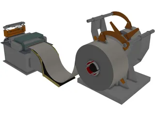 Double Supply Line 3D Model