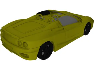 Ferrari 360 Spyder (2000) 3D Model