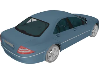 Mercedes-Benz S-class (2003) 3D Model