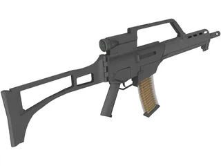 H&K G36K 3D Model