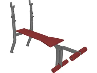 Weight Bench 3D Model