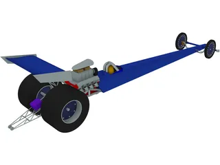 Dragster 3D Model