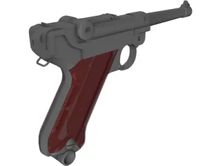 Luger P08 3D Model