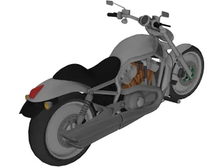 Harley-Davidson V-Rod 3D Model