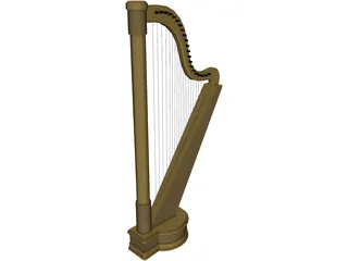 Harp 3D Model