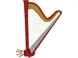 Harp 3D Model