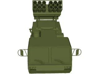 US HIMARS MLRS [+M977 Hemmt] 3D Model