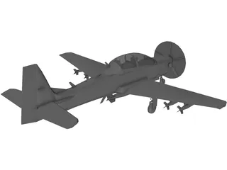 Embraer EMB 314 Super Tucano 3D Model