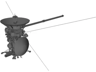 Cassini Orbiter NASA Probe 3D Model