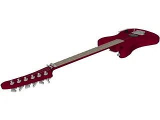 Guitar Kramer Baretta Van Halen 3D Model