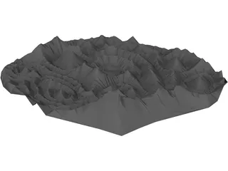Alien Landscape 3D Model