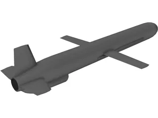 Russian AS-15 Air-Launched Cruise Missile (ALCM) 3D Model