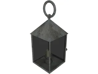 Handheld Candle Lantern 3D Model