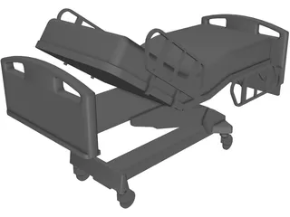 Bed Hospital Incline 3D Model