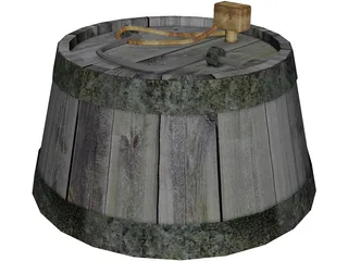 Rum Keg 3D Model