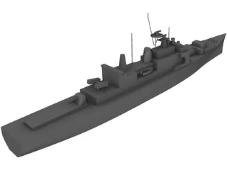 Oslo Class Frigate 3D Model