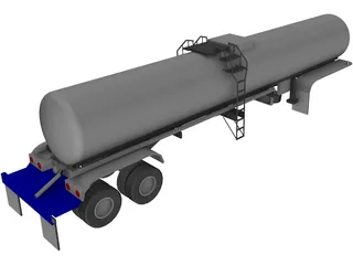 Trailer Tanker 3D Model