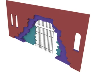 Archway Caged 3D Model