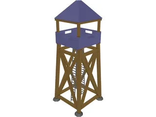 Guard Tower Middle Ages 3D Model