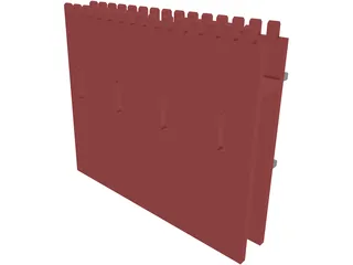 Wall Gothic 3D Model