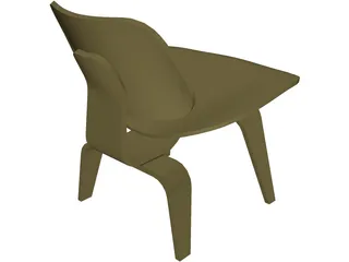 Plywood Chair 3D Model