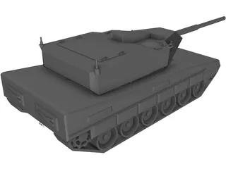 Future Light Tank Fictional Design 3D Model