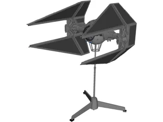 Star Wars Imperial TIE Interceptor 3D Model