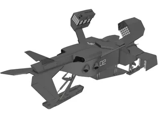 Star Wars Dropship 3D Model