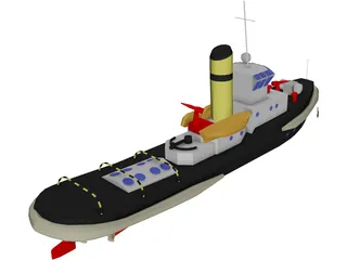 Small Boat 3D Model