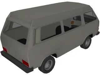 Volkswagen Bus 3D Model