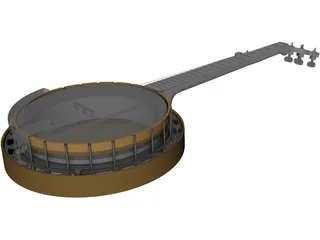 Banjo Gibson Style 3D Model