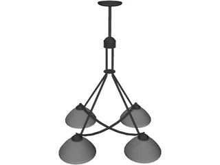 Light Modern Fixture Metropolitan 3D Model