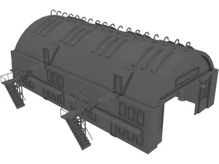 Aircraft Shelter 3D Model