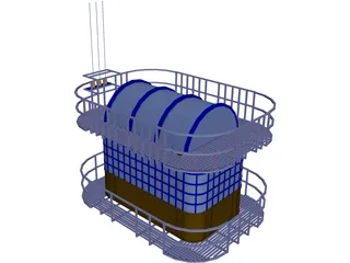 Airport Tower 3D Model