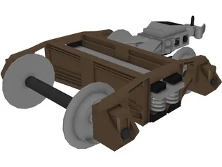 Train Hitch 3D Model
